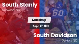Matchup: South Stanly vs. South Davidson  2019