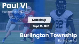 Matchup: Paul VI  vs. Burlington Township  2017