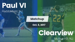 Matchup: Paul VI  vs. Clearview  2017