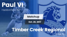 Matchup: Paul VI  vs. Timber Creek Regional  2017