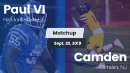 Matchup: Paul VI  vs. Camden  2019