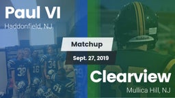 Matchup: Paul VI  vs. Clearview  2019