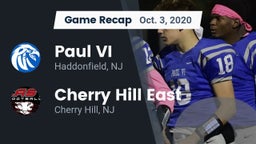 Recap: Paul VI  vs. Cherry Hill East  2020