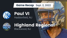 Recap: Paul VI  vs. Highland Regional  2022