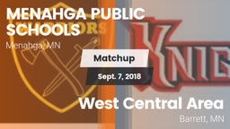 Matchup: MENAHGA PUBLIC vs. West Central Area 2018