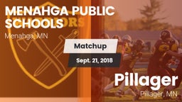Matchup: MENAHGA PUBLIC vs. Pillager  2018