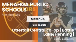 Matchup: MENAHGA PUBLIC vs. Ottertail Central co-op [Battle Lake/Henning]  2018