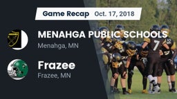 Recap: MENAHGA PUBLIC SCHOOLS vs. Frazee  2018