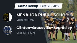 Recap: MENAHGA PUBLIC SCHOOLS vs. Clinton-Graceville-Beardsley  2019