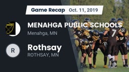 Recap: MENAHGA PUBLIC SCHOOLS vs. Rothsay  2019