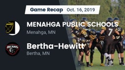 Recap: MENAHGA PUBLIC SCHOOLS vs. Bertha-Hewitt  2019