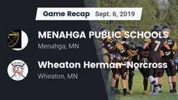 Recap: MENAHGA PUBLIC SCHOOLS vs. Wheaton Herman-Norcross  2019