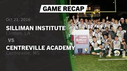 Recap: Silliman Institute  vs. Centreville Academy  2016