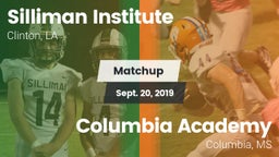 Matchup: Silliman Institute vs. Columbia Academy  2019