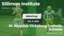 Matchup: Silliman Institute vs. St. Aloysius Vicksburg Catholic Schools 2019