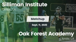 Matchup: Silliman Institute vs. Oak Forest Academy  2020