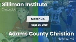 Matchup: Silliman Institute vs. Adams County Christian  2020