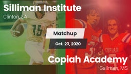 Matchup: Silliman Institute vs. Copiah Academy  2020