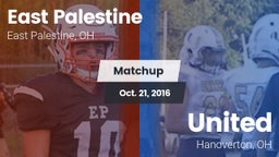 Matchup: East Palestine vs. United  2016