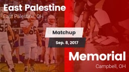 Matchup: East Palestine vs. Memorial  2017