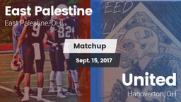 Matchup: East Palestine vs. United  2017