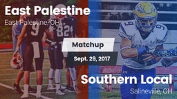 Matchup: East Palestine vs. Southern Local  2017