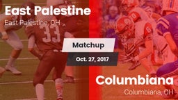 Matchup: East Palestine vs. Columbiana  2017