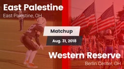 Matchup: East Palestine vs. Western Reserve  2018