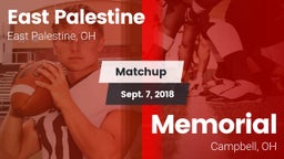 Matchup: East Palestine vs. Memorial  2018