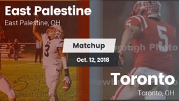 Matchup: East Palestine vs. Toronto 2018