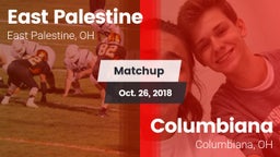 Matchup: East Palestine vs. Columbiana  2018