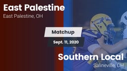 Matchup: East Palestine vs. Southern Local  2020