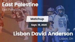Matchup: East Palestine vs. Lisbon David Anderson  2020