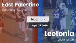 Matchup: East Palestine vs. Leetonia  2020
