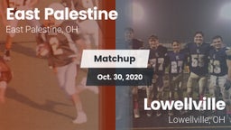 Matchup: East Palestine vs. Lowellville  2020