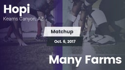 Matchup: Hopi vs. Many Farms 2017