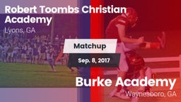 Matchup: Robert Toombs  vs. Burke Academy  2017