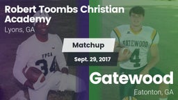 Matchup: Robert Toombs  vs. Gatewood  2017