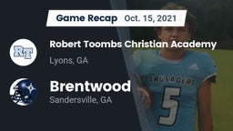 Recap: Robert Toombs Christian Academy  vs. Brentwood  2021