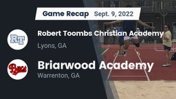 Recap: Robert Toombs Christian Academy  vs. Briarwood Academy  2022