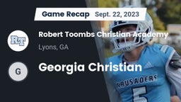 Recap: Robert Toombs Christian Academy  vs. Georgia Christian 2023