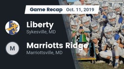 Recap: Liberty  vs. Marriotts Ridge  2019