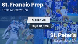 Matchup: St. Francis Prep vs. St. Peter's  2018