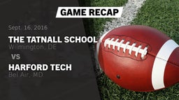 Recap: The Tatnall School vs. Harford Tech  2016