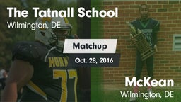 Matchup: Tatnall vs. McKean  2016