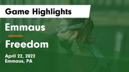 Emmaus  vs Freedom  Game Highlights - April 22, 2022