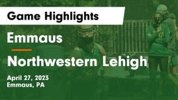 Emmaus  vs Northwestern Lehigh  Game Highlights - April 27, 2023