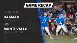 Recap: Oakman  vs. Montevallo  2016