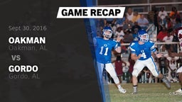 Recap: Oakman  vs. Gordo  2016