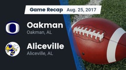 Recap: Oakman  vs. Aliceville  2017